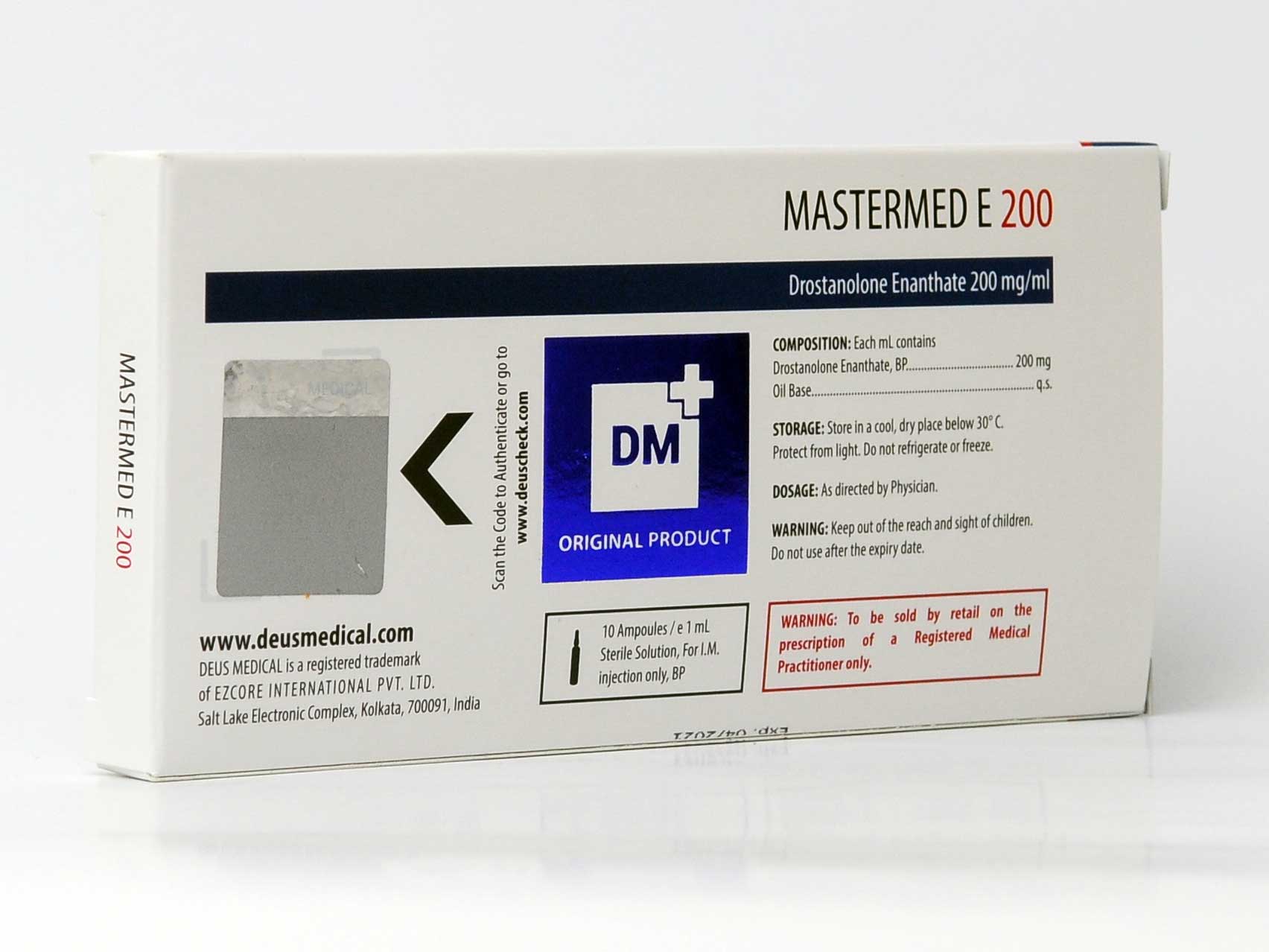 Mastermed E 200mg – Enantato de Drostanolona – Deus Medical - Imagem 2