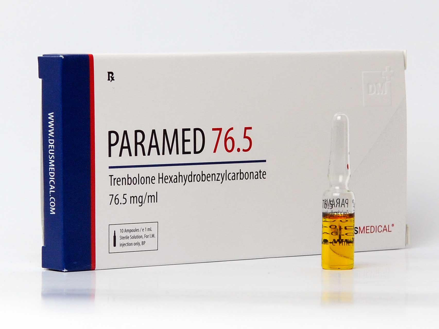 Paramed 76,5mg – Hexahidrobenzilcarbonato de trembolona – Deus Medical - Imagem 2