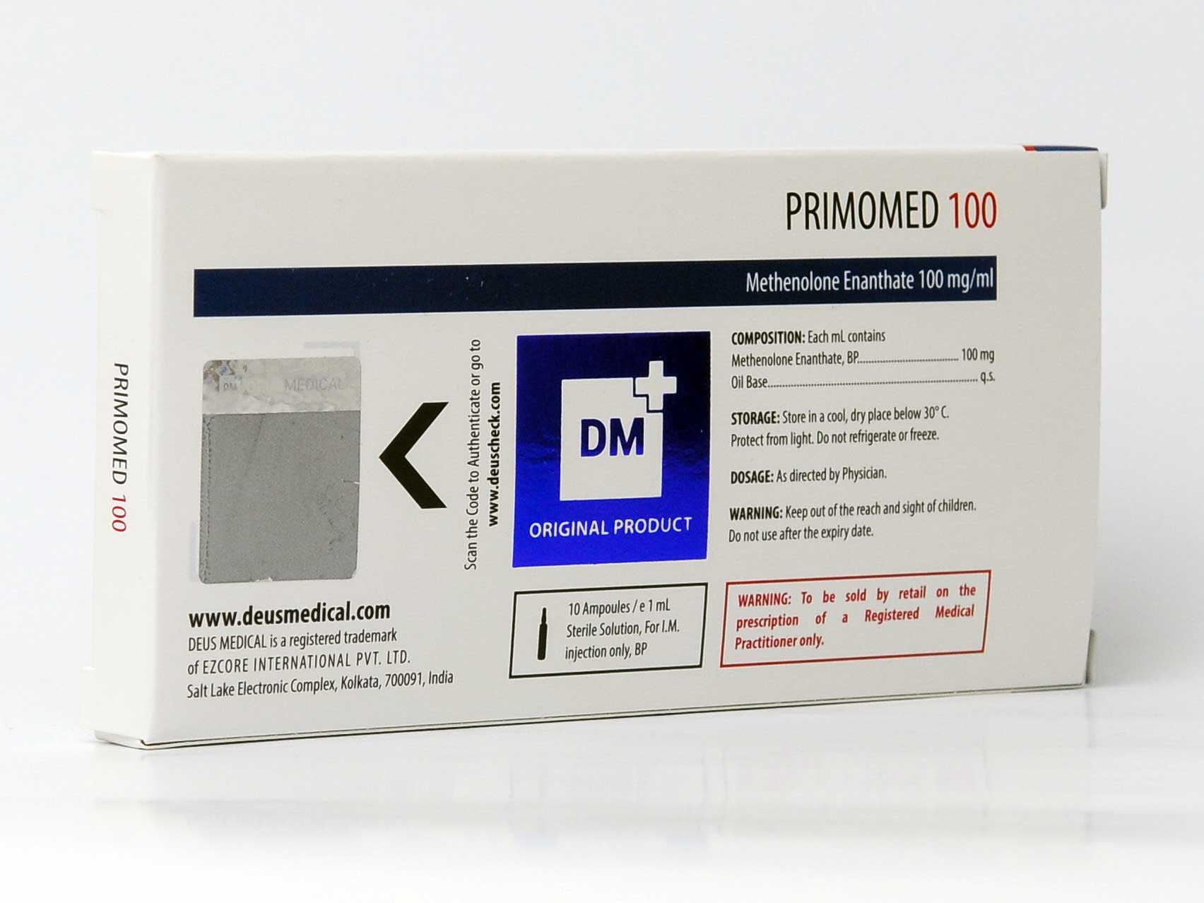 Primomed 100mg – Enantato de Metenolona – Deus Medical - Imagem 2