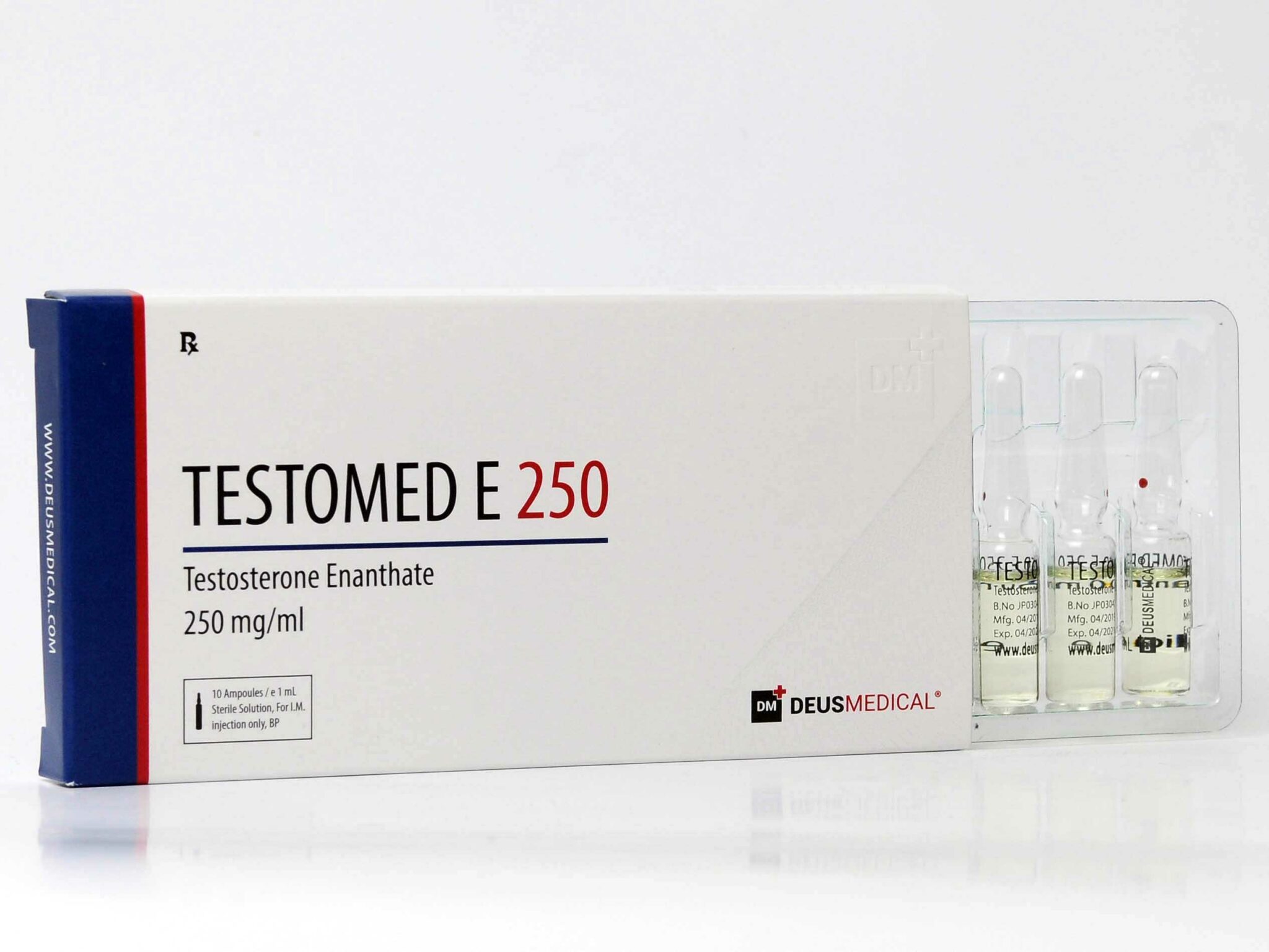 Testomed E 250mg – Enantato de Testosterona – Deus Medical