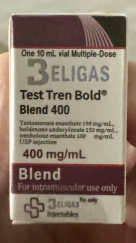 Clique para ver em tela cheia Teste Tren Bold® Blend <p class="fgs">Enantato de testosterona 150mg, Boldenona Undecilenato 150mg, Enantato de trembolona 100mg, 400mg</p> revisão de fotos