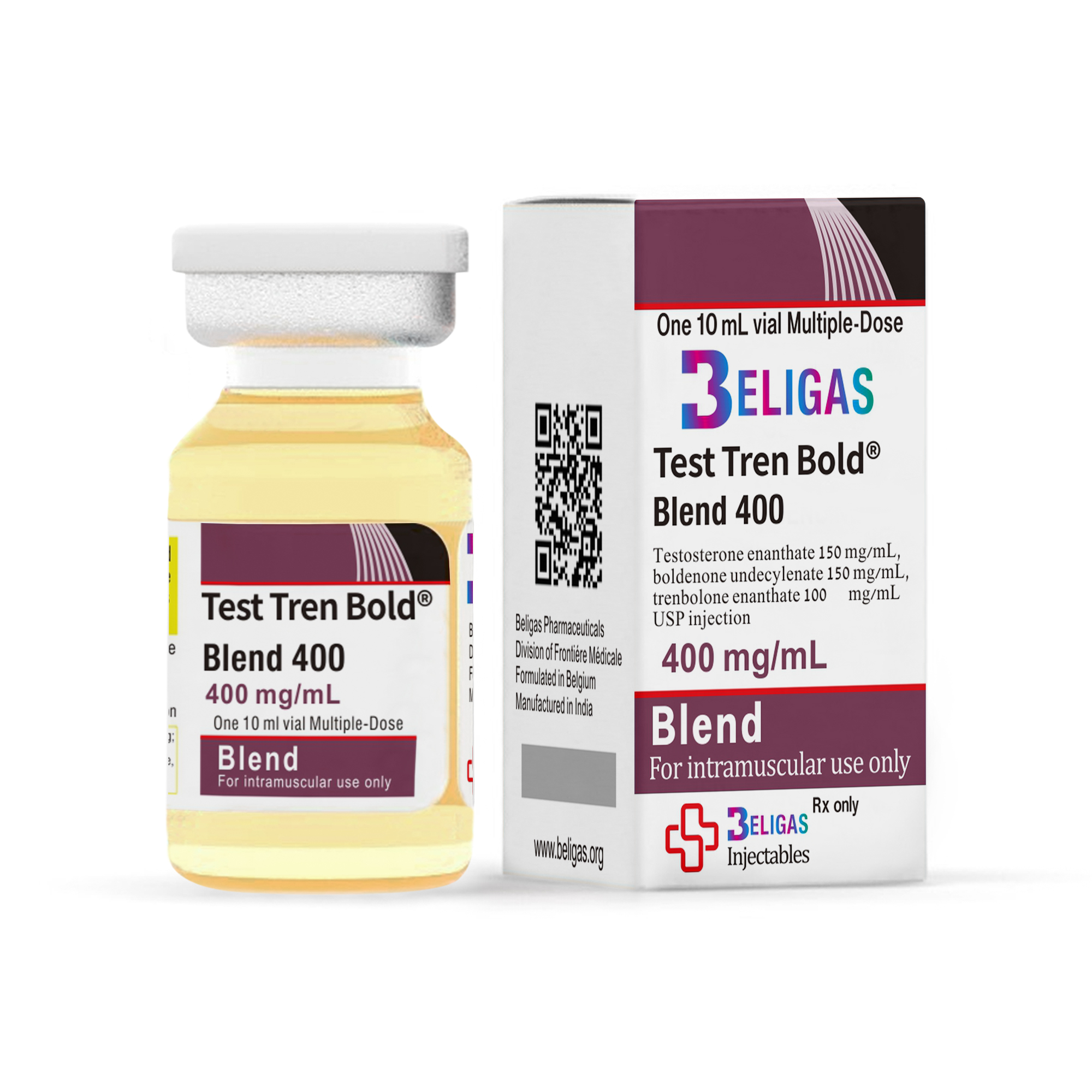 Teste Tren Bold® Blend <p class="fgs">Enantato de testosterona 150mg, Boldenona Undecilenato 150mg, Enantato de trembolona 100mg, 400mg</p>