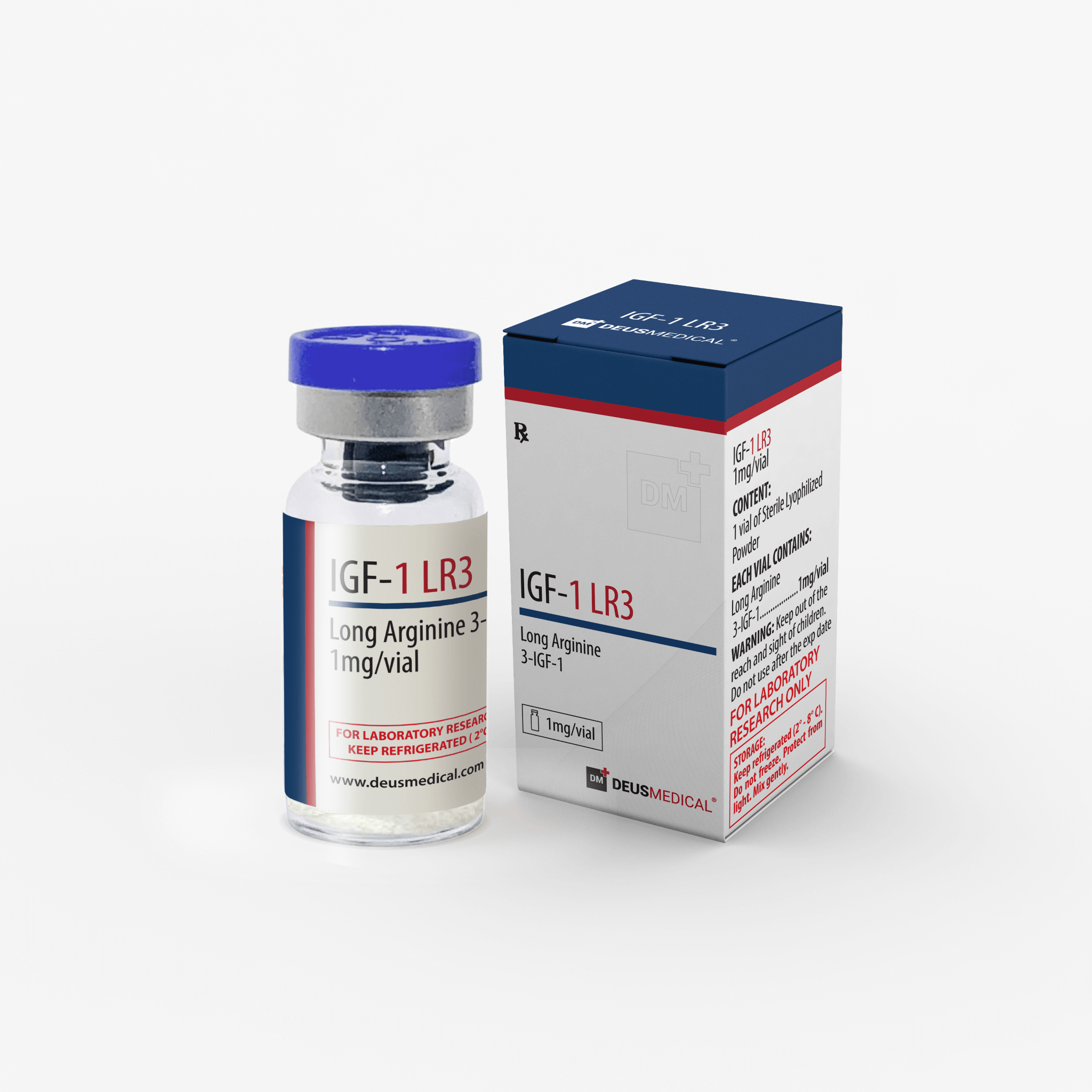 IGF-1 LR3 - 1mg/frasco - Deus Medical
