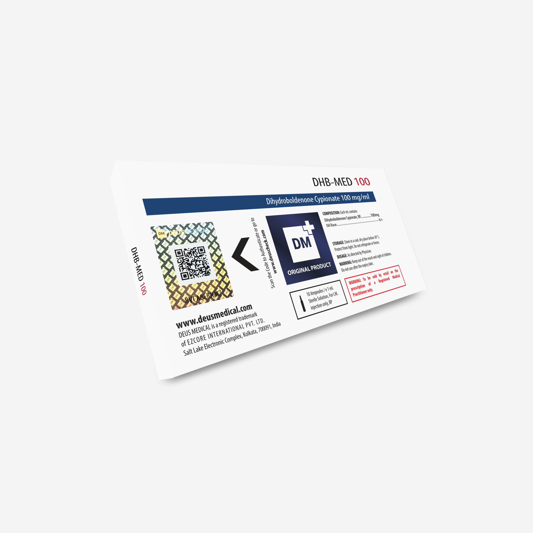 DHB-MED 100mg - Cipionato de Diidroboldenona - Deus Medical - Imagem 2
