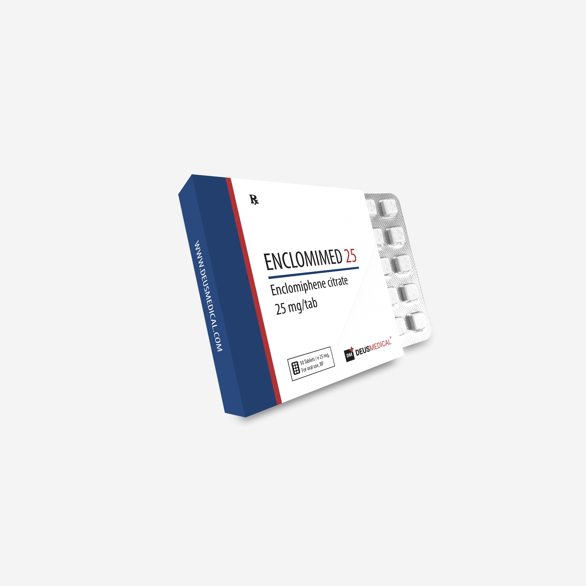 Enclomimed 25mg - Citrato de Enclomifeno - Deus Medical - Imagem 2