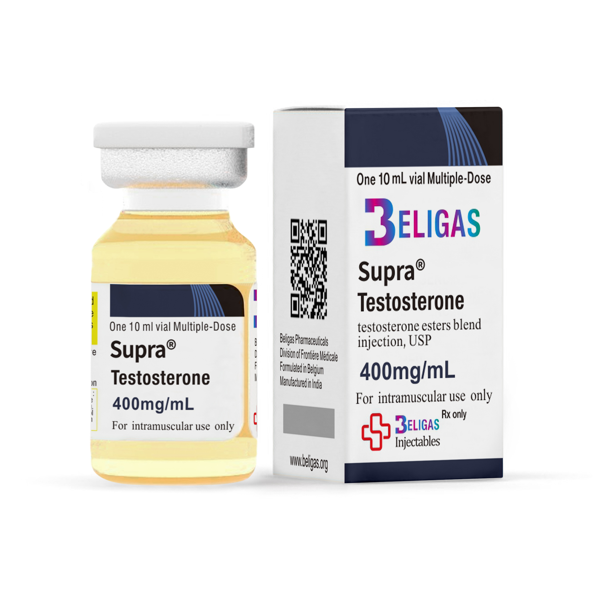 Supra® - Testosterona <p class="fgs">Mistura de Ésteres de Testosterona, 400mg</p>