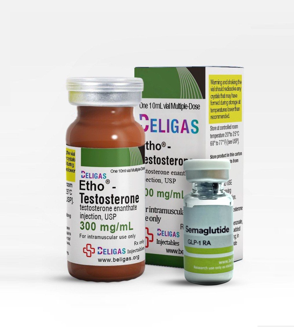 Beligas Semaglutida + Teste de Beligas E<p class="fgs">Enantato de testosterona 300mg + GLP-1 RA 5mg</p>