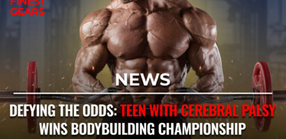 Campeonato de fisiculturismo para adolescente com paralisia cerebral