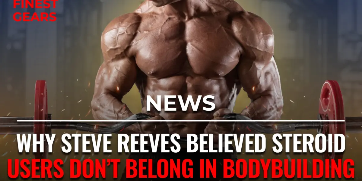 Steve Reeves tomando esteróides