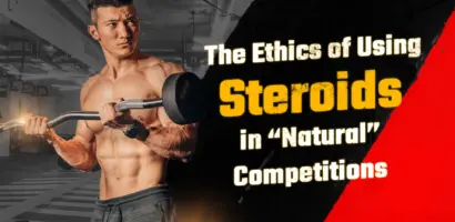 Um fisiculturista no palco representando integridade e justiça em competições de fisiculturismo natural.