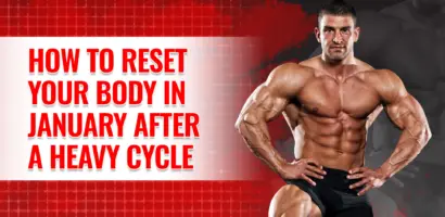 atleta se recuperando em janeiro após um ciclo intenso de esteróides com foco em saúde, desintoxicação e terapia pós-ciclo