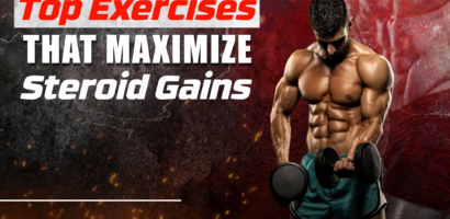 atleta realizando levantamentos compostos pesados para maximizar o crescimento muscular aprimorado com esteróides