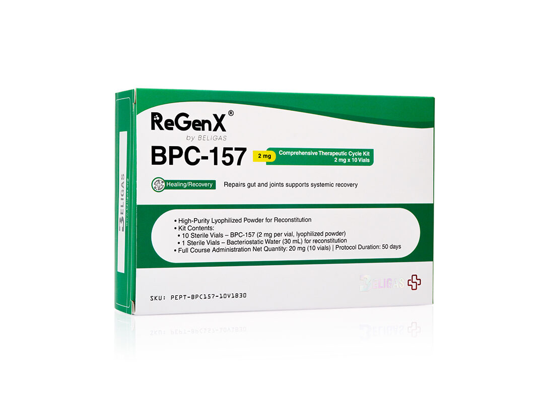 BPC-157, 2 mg (1 ciclo completo: 20 mg no total)