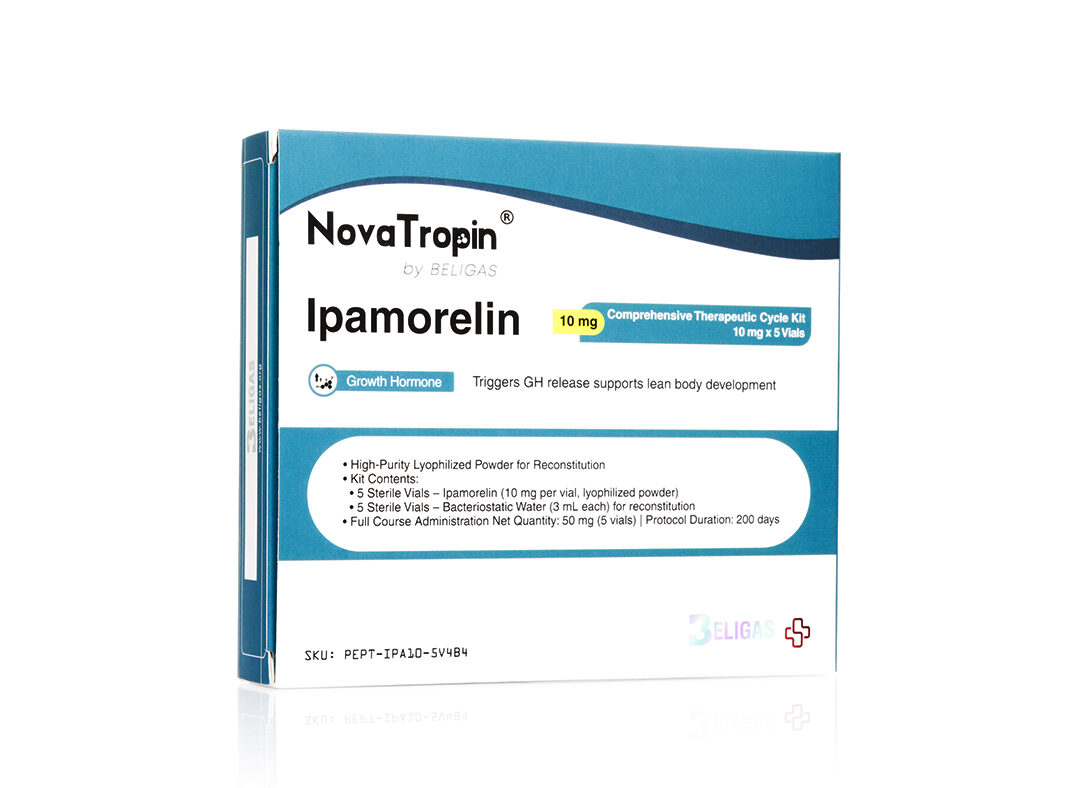 Ipamorelin, 10 mg (1 ciclo completo: 50 mg no total)
