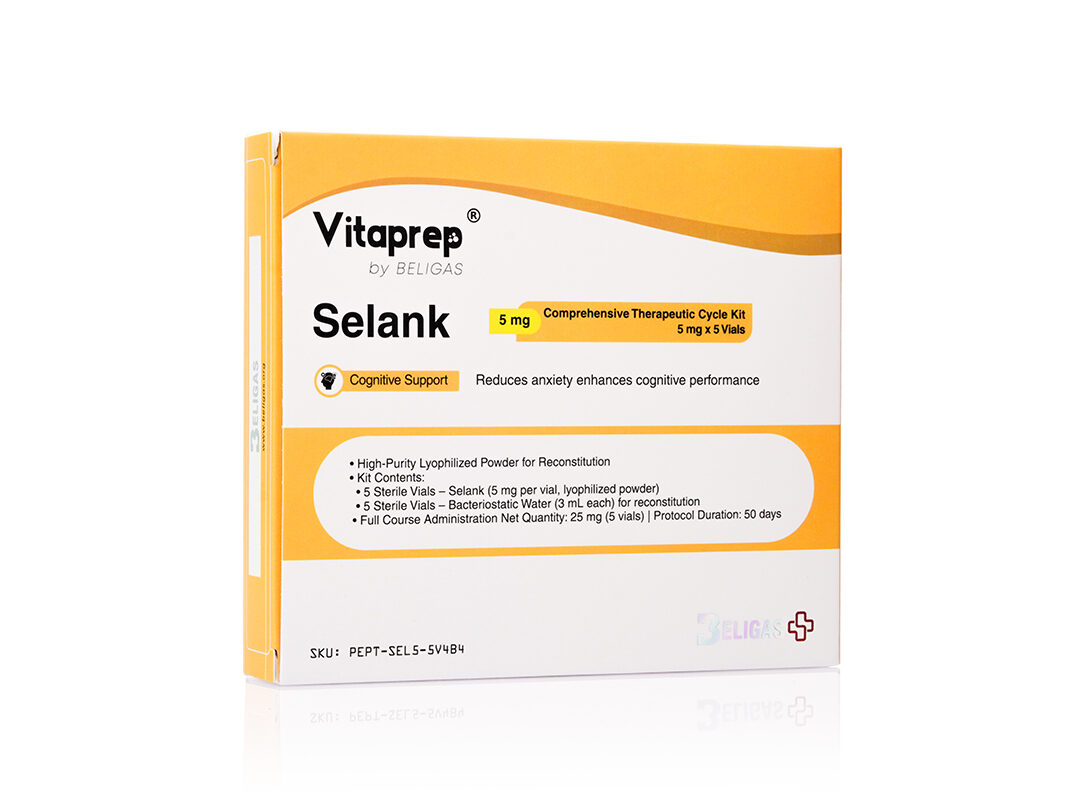 Selank, 5 mg (1 ciclo completo: 25 mg no total)